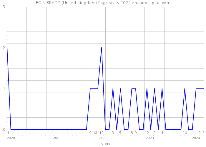 EOIN BRADY (United Kingdom) Page visits 2024 