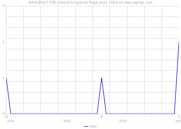 AAAGENCY FZE (United Kingdom) Page visits 2024 