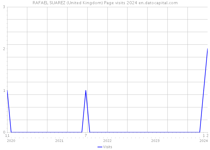 RAFAEL SUAREZ (United Kingdom) Page visits 2024 