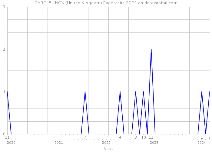 CAROLE KNOX (United Kingdom) Page visits 2024 
