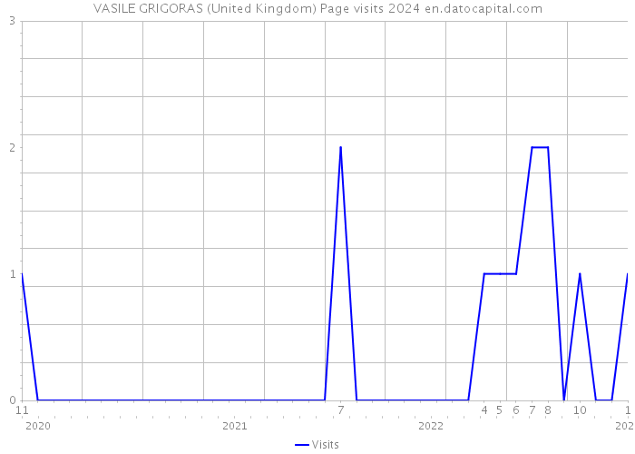 VASILE GRIGORAS (United Kingdom) Page visits 2024 