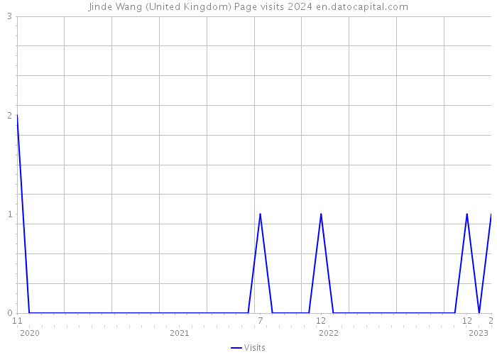 Jinde Wang (United Kingdom) Page visits 2024 