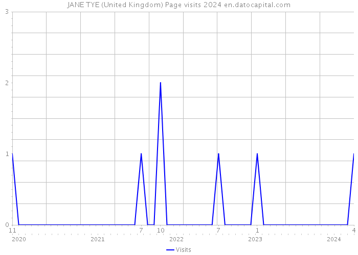 JANE TYE (United Kingdom) Page visits 2024 