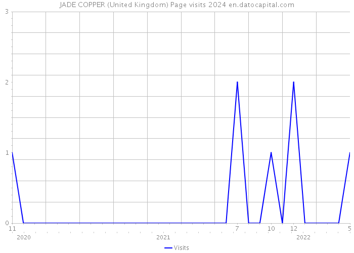JADE COPPER (United Kingdom) Page visits 2024 