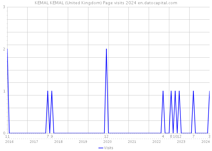 KEMAL KEMAL (United Kingdom) Page visits 2024 