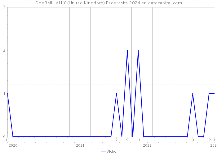 DHARMI LALLY (United Kingdom) Page visits 2024 