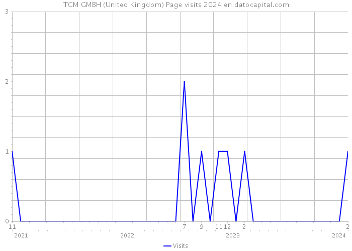 TCM GMBH (United Kingdom) Page visits 2024 