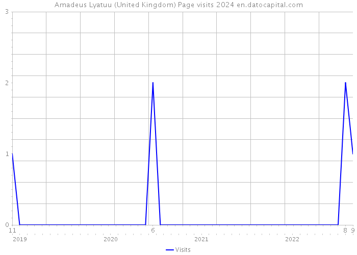 Amadeus Lyatuu (United Kingdom) Page visits 2024 