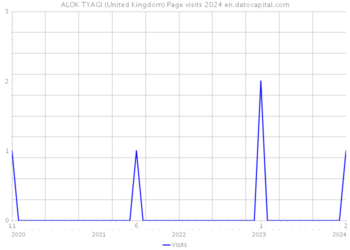 ALOK TYAGI (United Kingdom) Page visits 2024 