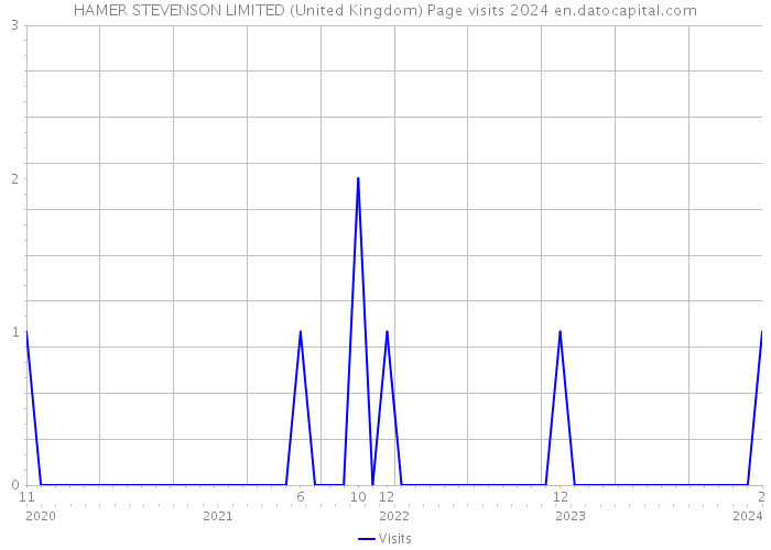 HAMER STEVENSON LIMITED (United Kingdom) Page visits 2024 
