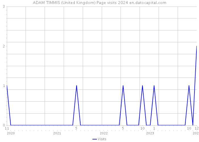 ADAM TIMMIS (United Kingdom) Page visits 2024 