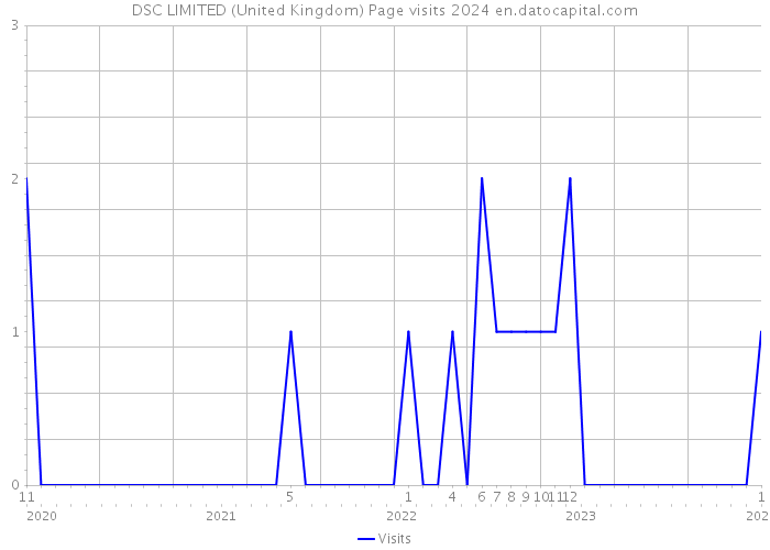 DSC LIMITED (United Kingdom) Page visits 2024 