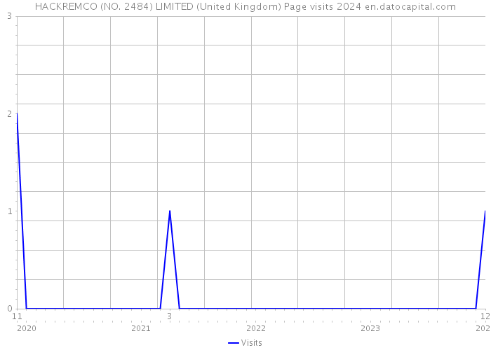 HACKREMCO (NO. 2484) LIMITED (United Kingdom) Page visits 2024 