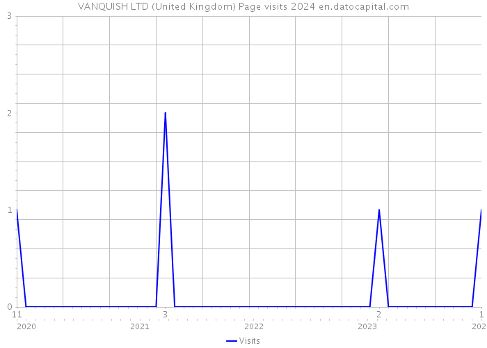 VANQUISH LTD (United Kingdom) Page visits 2024 