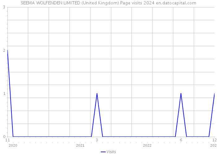 SEEMA WOLFENDEN LIMITED (United Kingdom) Page visits 2024 