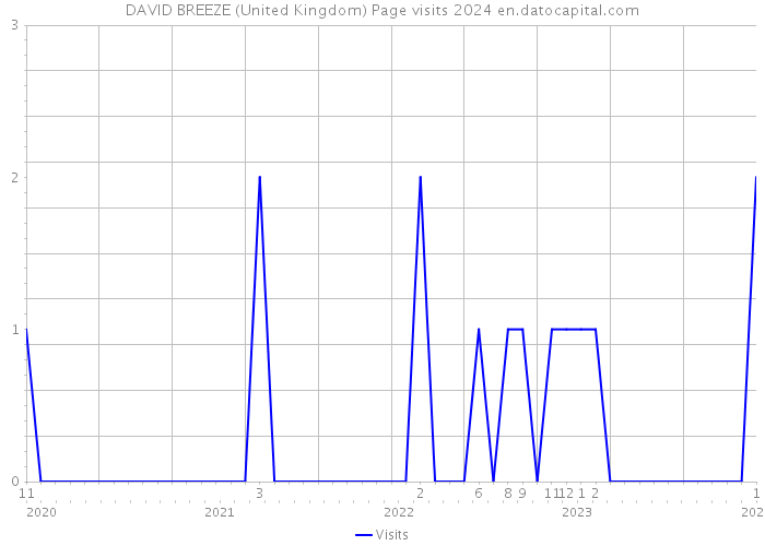 DAVID BREEZE (United Kingdom) Page visits 2024 