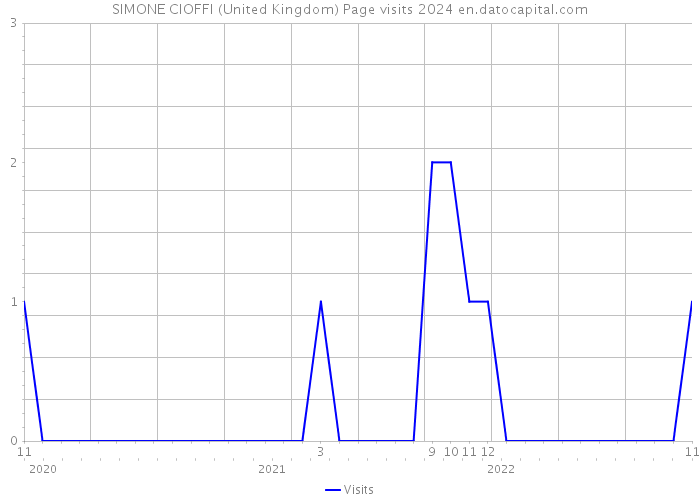 SIMONE CIOFFI (United Kingdom) Page visits 2024 