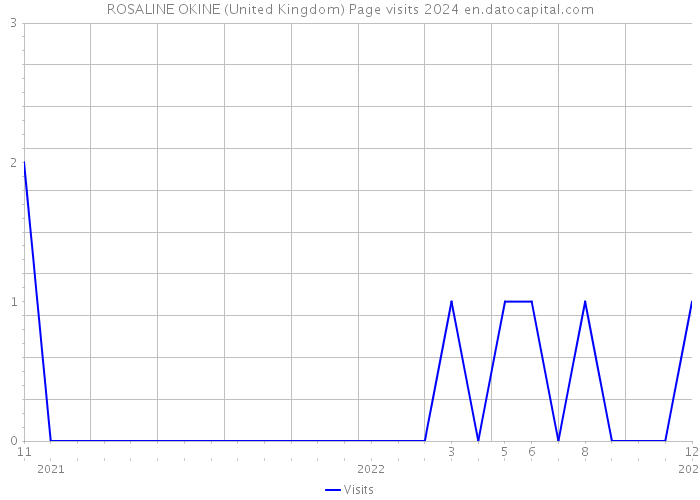 ROSALINE OKINE (United Kingdom) Page visits 2024 