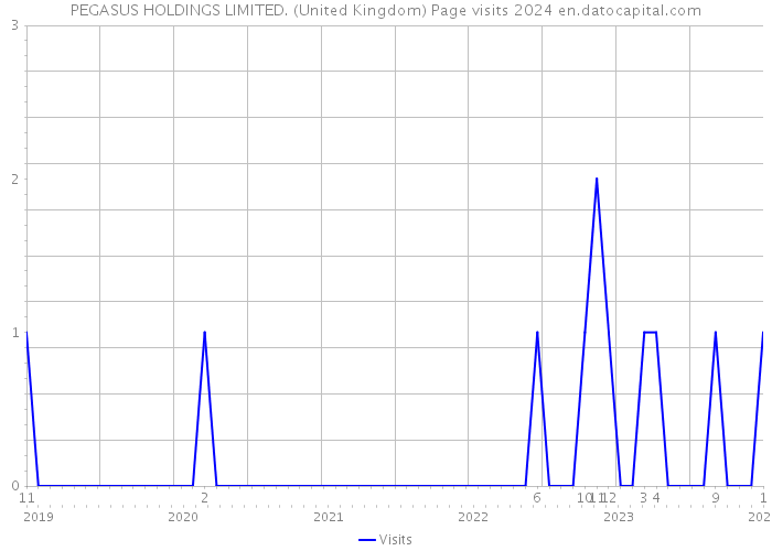 PEGASUS HOLDINGS LIMITED. (United Kingdom) Page visits 2024 