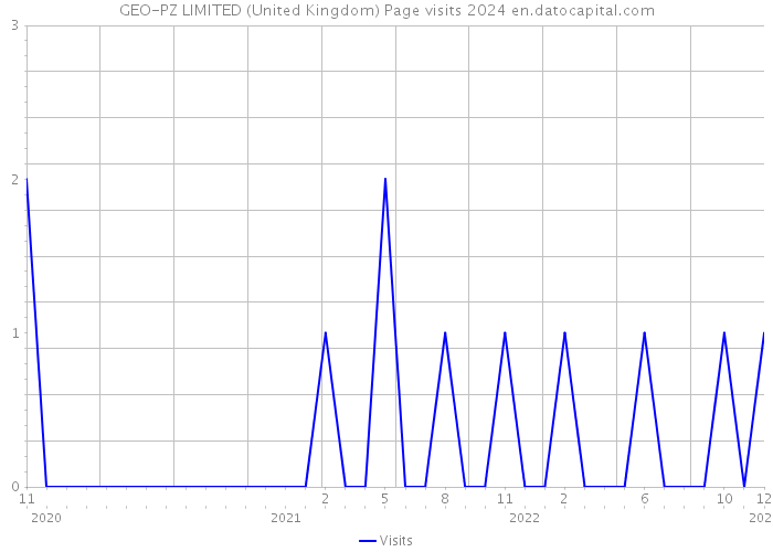 GEO-PZ LIMITED (United Kingdom) Page visits 2024 