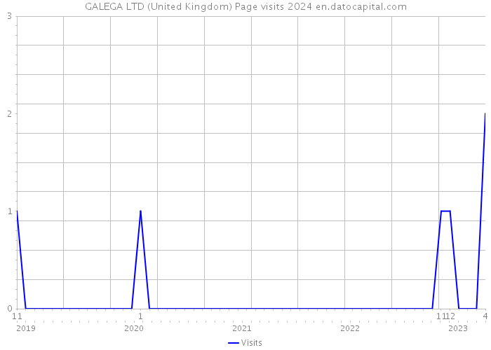 GALEGA LTD (United Kingdom) Page visits 2024 