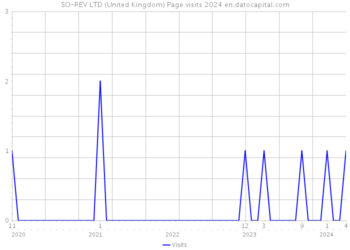 SO-REV LTD (United Kingdom) Page visits 2024 