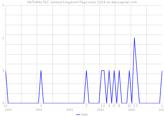 NATURAL PLC (United Kingdom) Page visits 2024 