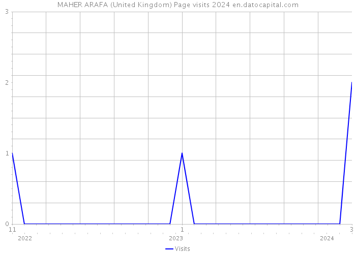 MAHER ARAFA (United Kingdom) Page visits 2024 