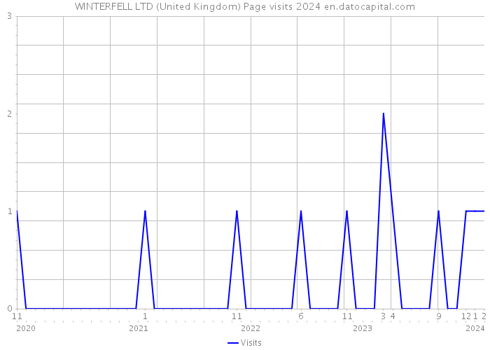 WINTERFELL LTD (United Kingdom) Page visits 2024 