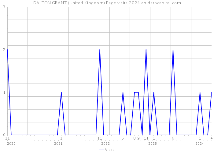 DALTON GRANT (United Kingdom) Page visits 2024 