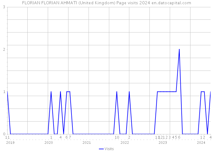 FLORIAN FLORIAN AHMATI (United Kingdom) Page visits 2024 