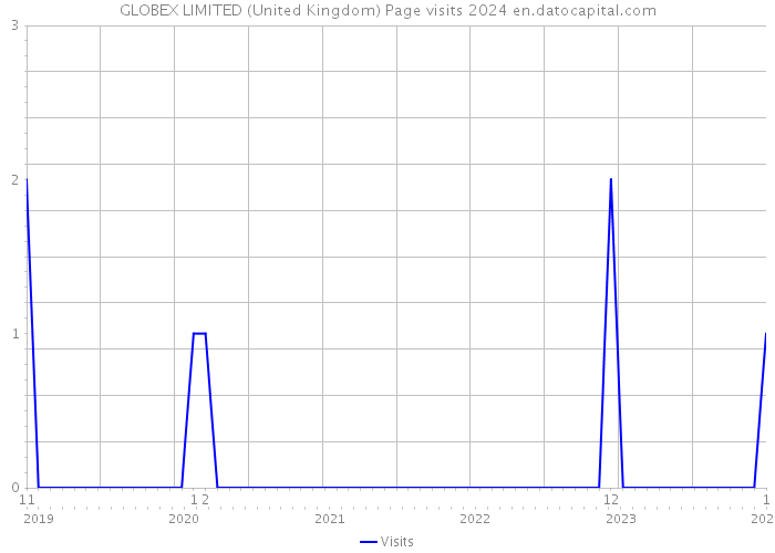 GLOBEX LIMITED (United Kingdom) Page visits 2024 