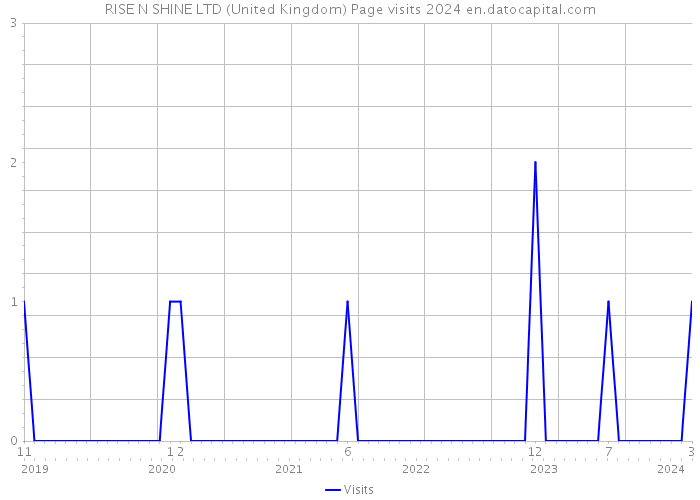 RISE N SHINE LTD (United Kingdom) Page visits 2024 