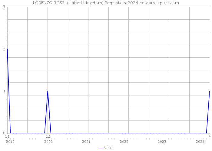 LORENZO ROSSI (United Kingdom) Page visits 2024 