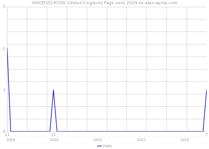 VINCENZO ROSSI (United Kingdom) Page visits 2024 