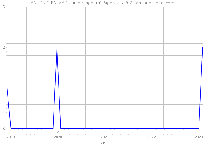ANTONIO PALMA (United Kingdom) Page visits 2024 