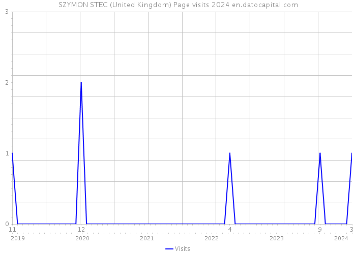 SZYMON STEC (United Kingdom) Page visits 2024 