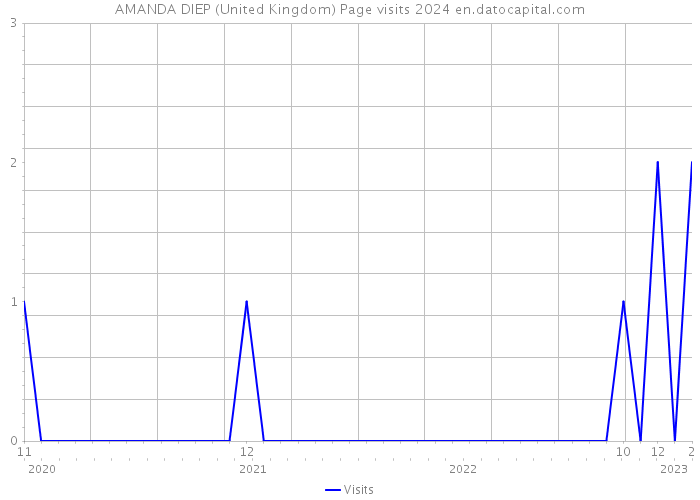 AMANDA DIEP (United Kingdom) Page visits 2024 