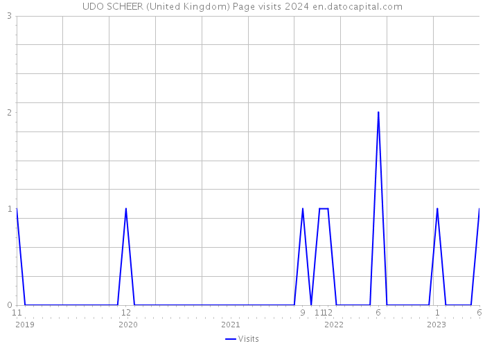 UDO SCHEER (United Kingdom) Page visits 2024 