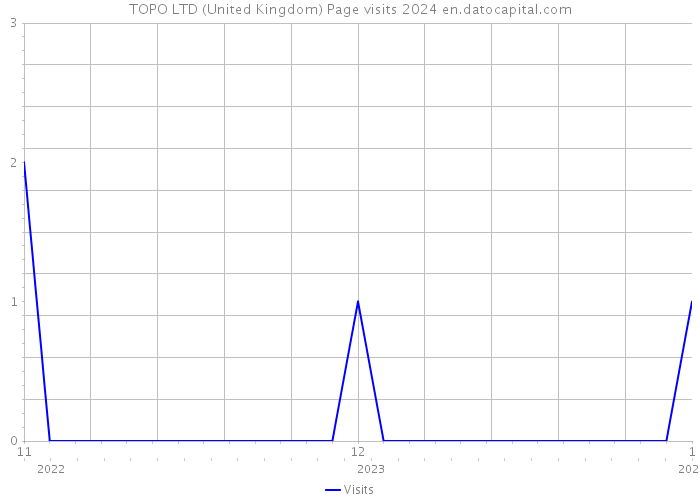 TOPO LTD (United Kingdom) Page visits 2024 