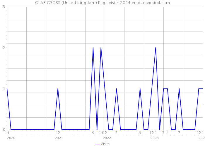OLAF GROSS (United Kingdom) Page visits 2024 