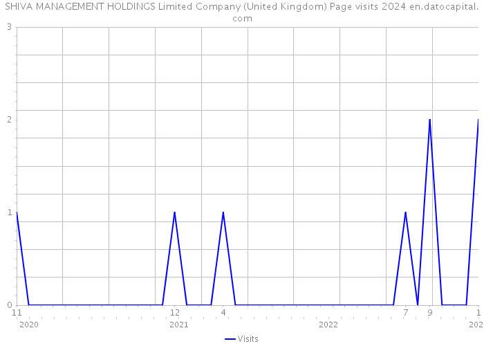 SHIVA MANAGEMENT HOLDINGS Limited Company (United Kingdom) Page visits 2024 