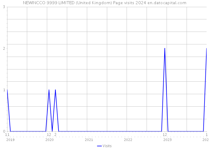 NEWINCCO 9999 LIMITED (United Kingdom) Page visits 2024 