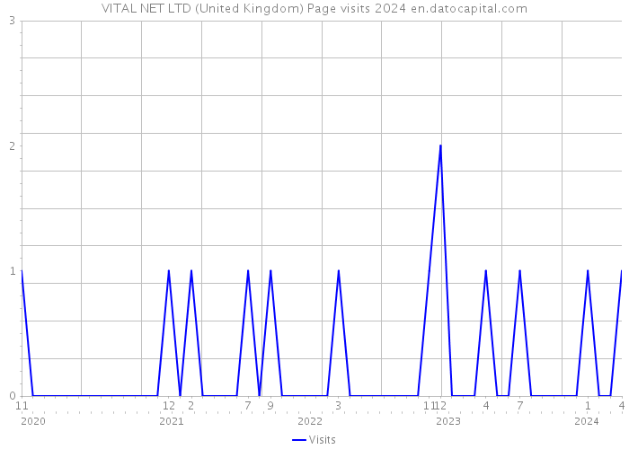 VITAL NET LTD (United Kingdom) Page visits 2024 