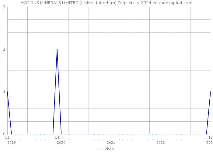 HOSKINS MINERALS LIMITED (United Kingdom) Page visits 2024 