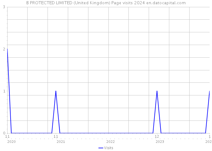 B PROTECTED LIMITED (United Kingdom) Page visits 2024 