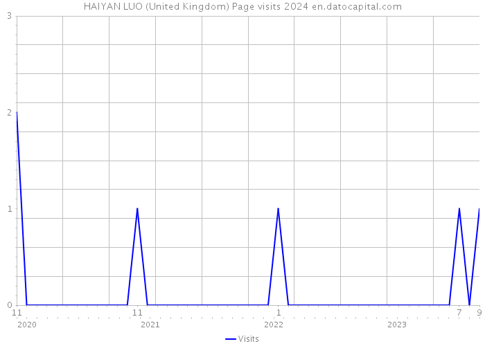 HAIYAN LUO (United Kingdom) Page visits 2024 