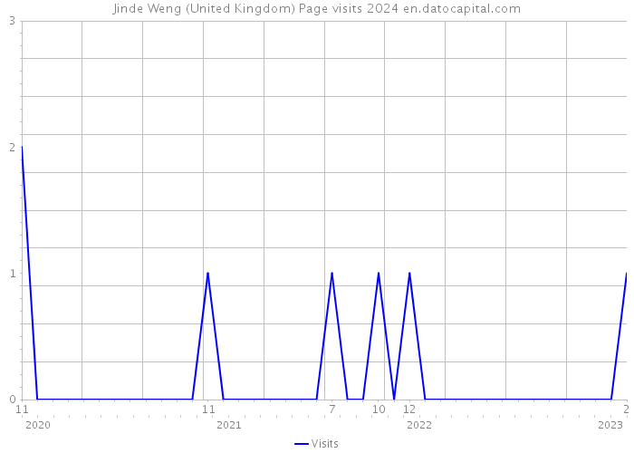 Jinde Weng (United Kingdom) Page visits 2024 