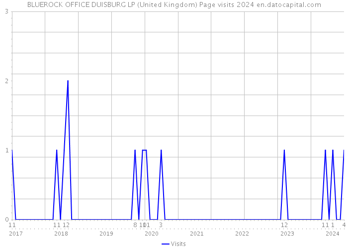 BLUEROCK OFFICE DUISBURG LP (United Kingdom) Page visits 2024 