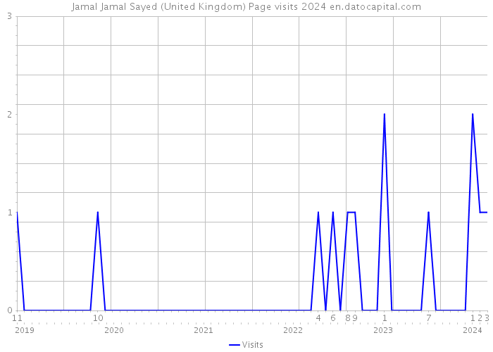 Jamal Jamal Sayed (United Kingdom) Page visits 2024 